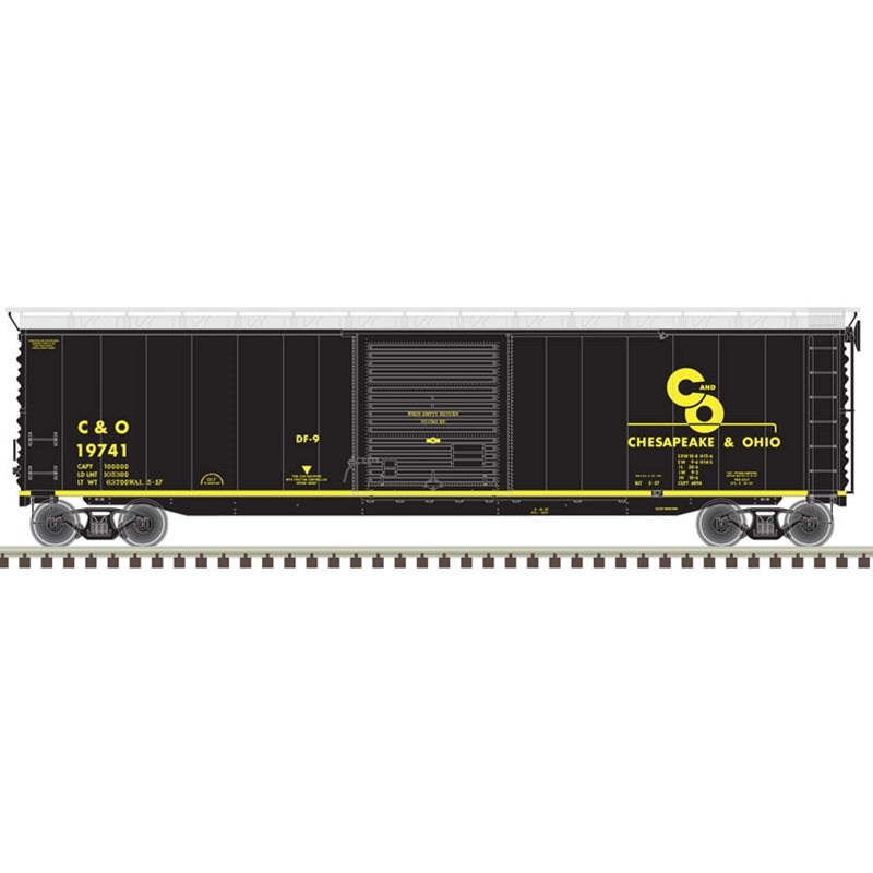 Atlas 20005854 HO Scale 50' Postwar Boxcar Chesapeake & Ohio C&O 19741