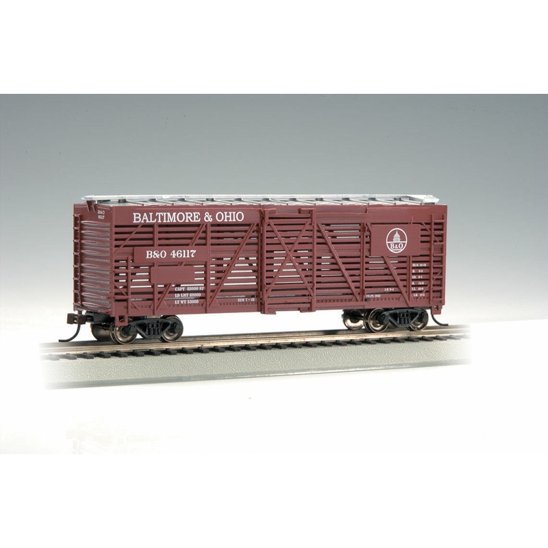 Bachmann 18512 HO Scale 40' Stock Car Baltimore & Ohio B&O 46117
