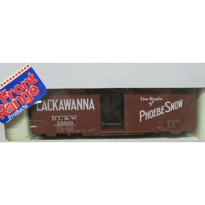 Front Range 4049 HO Scale 40' ACF Welded Boxcar Kit Lackawanna DL&W 55699 - NOS