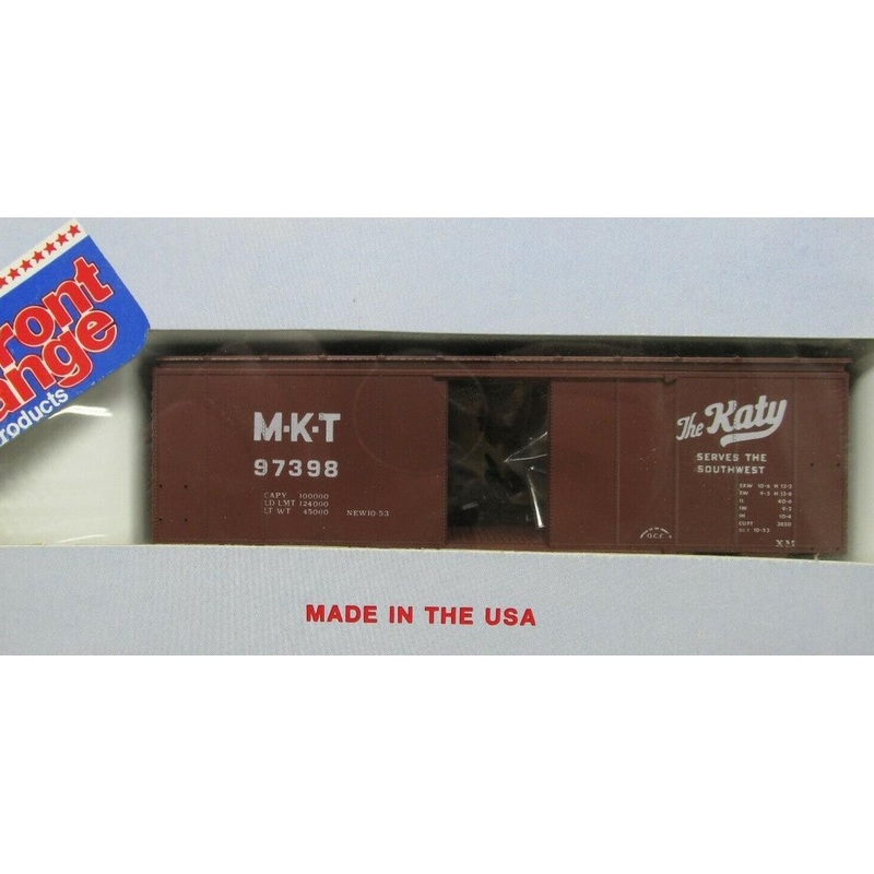 Front Range 4089 HO Scale 40' ACF Rivet Side Boxcar Kit "The KATY" M-K-T 97398 - NOS