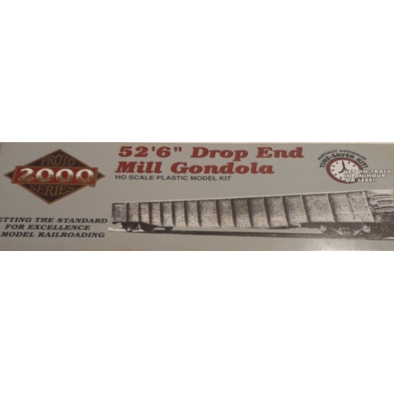 Proto 2000 433-8498 HO Scale 52'6" Drop End Mill Gondola  Kit Rock Island - NOS