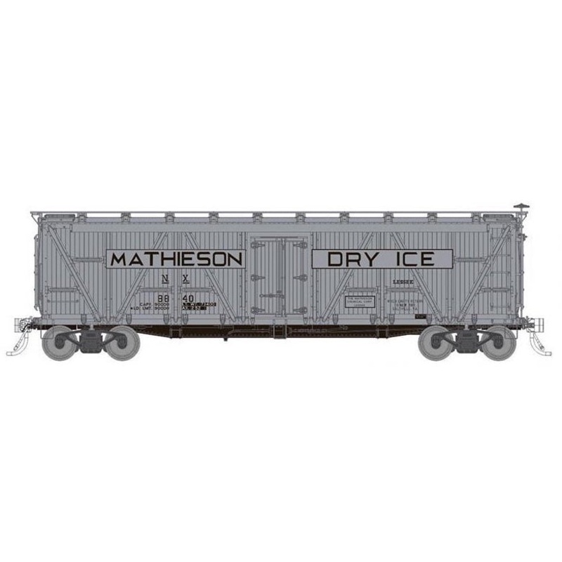 Rapido Trains 177205A HO Scale FGE R7 Reefer Mathieson Dry Ice Single Car (# Varies)