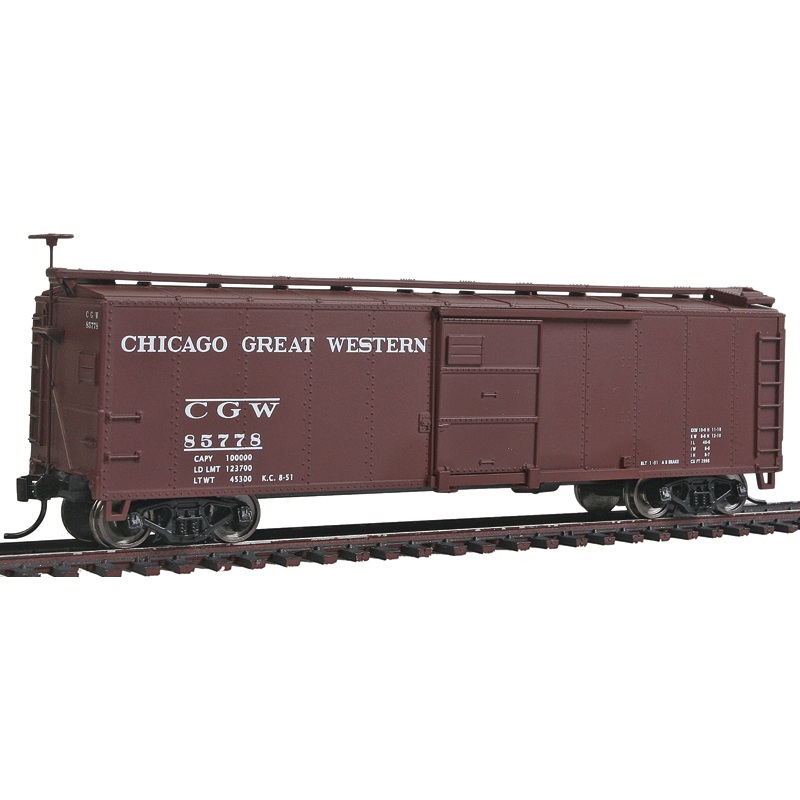 Walthers 910-1706 HO 40' X-29 Boxcar Chicago Great Western CGW 85778 - Like New USED