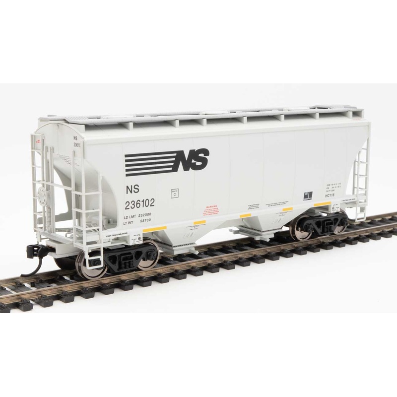 Walthers 910-7587 HO 39' Trinity 3281 2 Bay Covered Hopper NS 236102