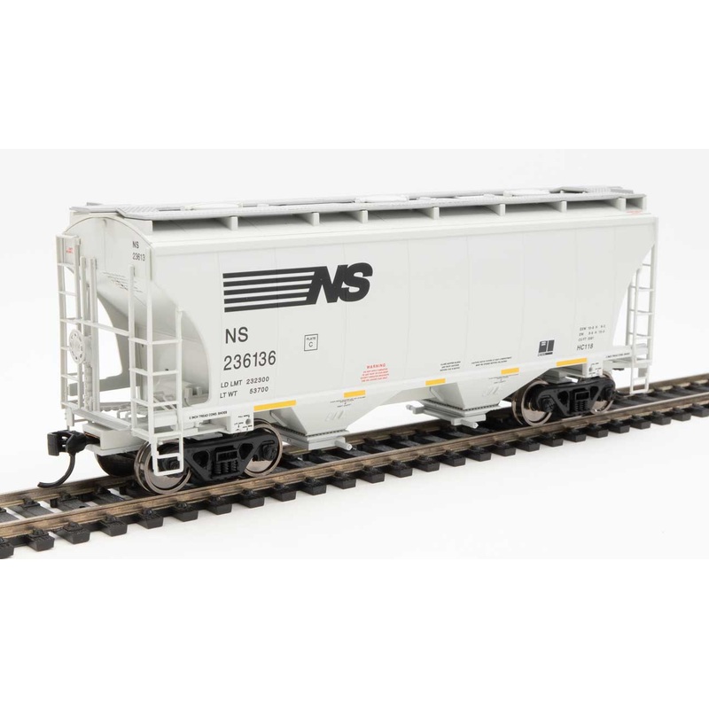 Walthers 910-7588 HO 39' Trinity 3281 2 Bay Covered Hopper NS 236136