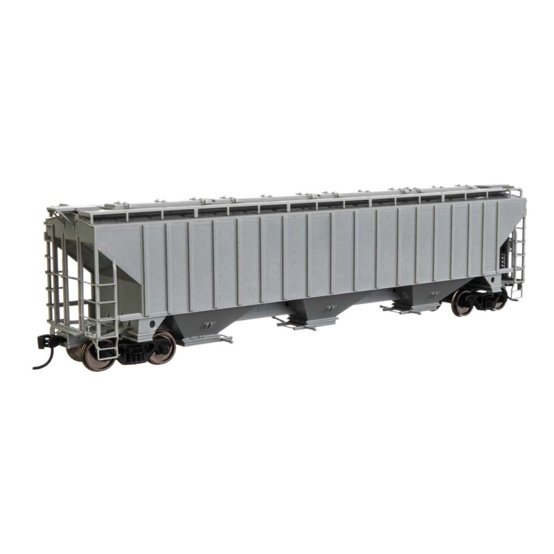 Walthers Mainline 910-49000 HO Scale 57' Trinity 4750 3-Bay Covered Hopper Undecorated