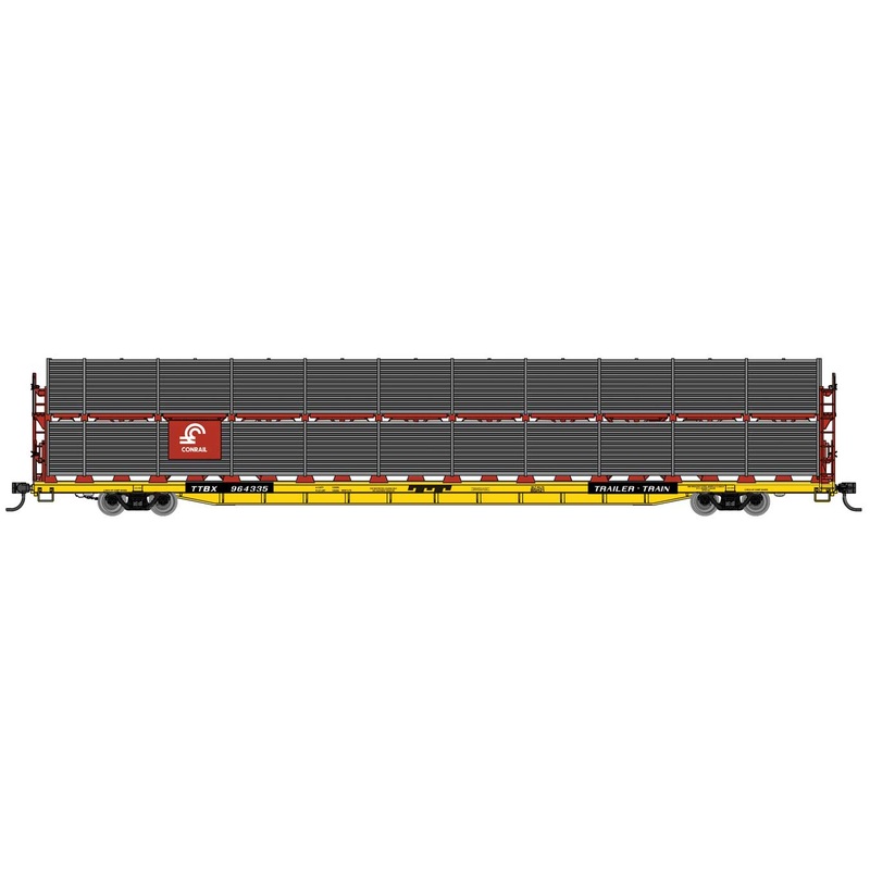 Walthers Mainline 910-8112 HO Scale 89' Bi-Level Shielded Auto Rack Conrail CR 964357