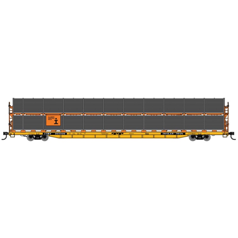 Walthers Mainline 910-8113 HO Scale 89' Bi-Level Shielded Auto Rack Illinois Central Gulf ICG 965506