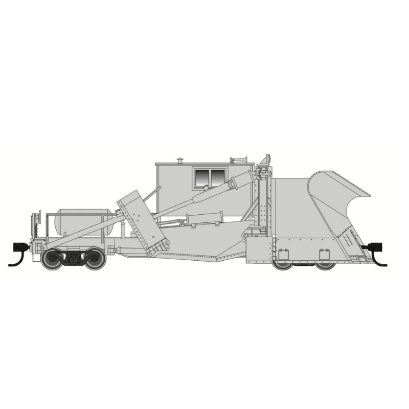 Walthers Proto 920-110133 Jordan Spreader Maintenance-of-Way - Gray