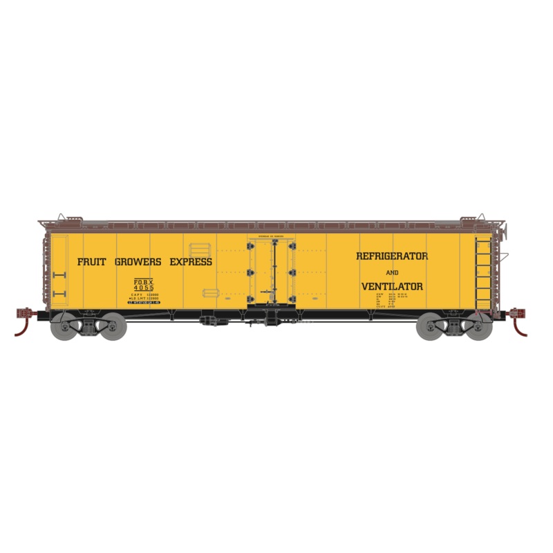 Athearn 97940 HO Scale 50' Ice Bunker Reefer Fruit Growers Express FOBX 4123 - NOS