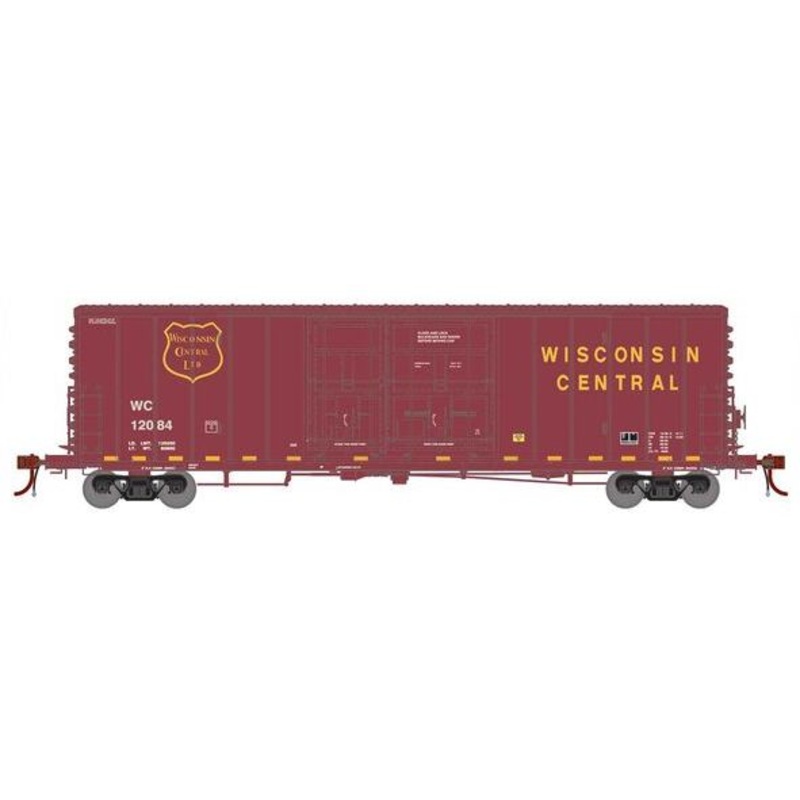 Athearn Genesis G73019 HO Scale 50' PC&F Boxcar Wisconsin Central WC 12084