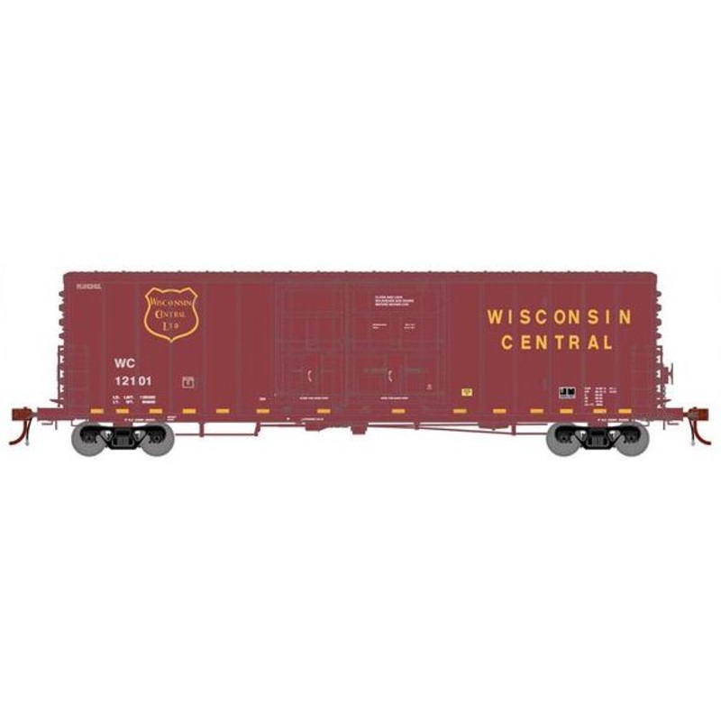 Athearn Genesis G73020 HO Scale 50' PC&F Boxcar Wisconsin Central WC 12101