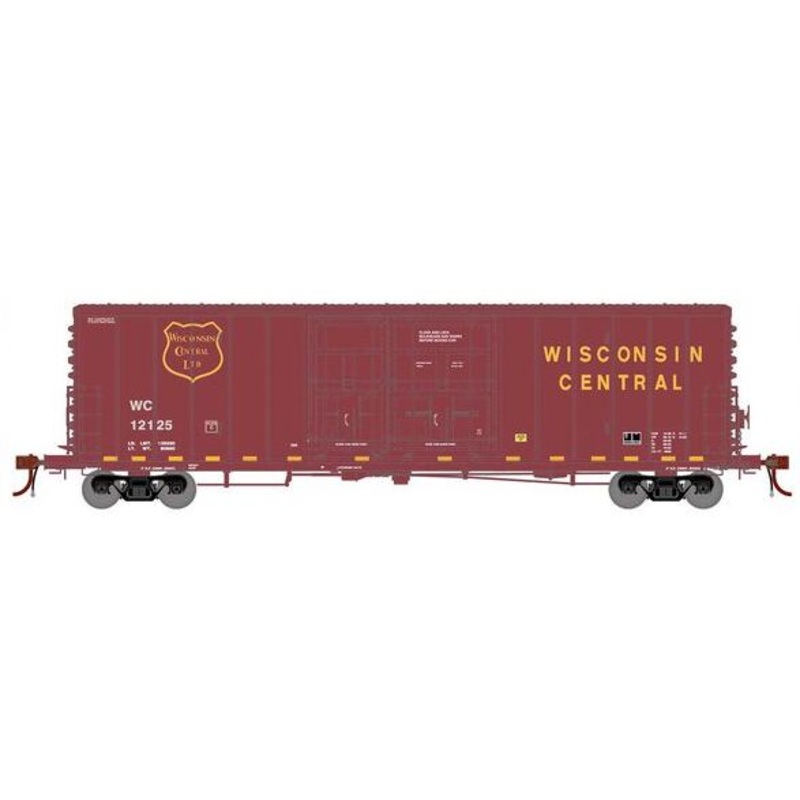 Athearn Genesis G73021 HO Scale 50' PC&F Boxcar Wisconsin Central WC 12125