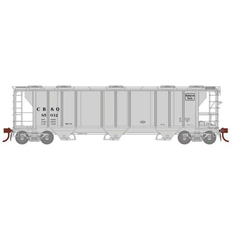 Athearn Genesis G73616 HO Scale PS-2 2893 Covered Hopper Burlington CB&Q 85012