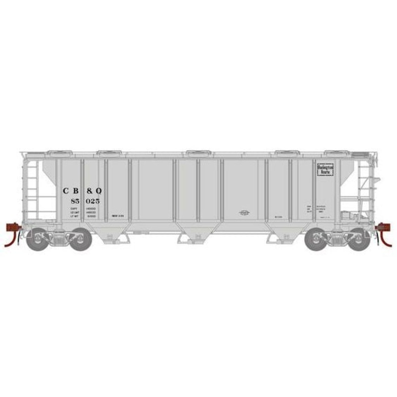 Athearn Genesis G73617 HO Scale PS-2 2893 Covered Hopper Burlington CB&Q 85025