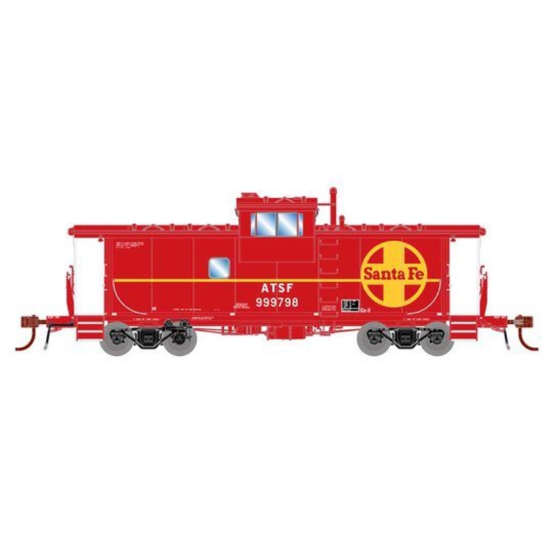 Athearn Genesis G78578 HO Scale ICC Caboose Santa Fe ATSF 999798 with Lights