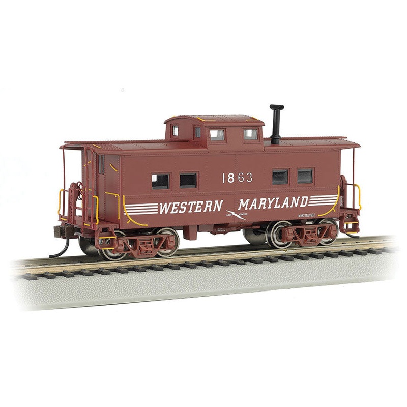 Bachmann 16823 HO Scale Northeastern Caboose Western Maryland (Speed) WM 1863