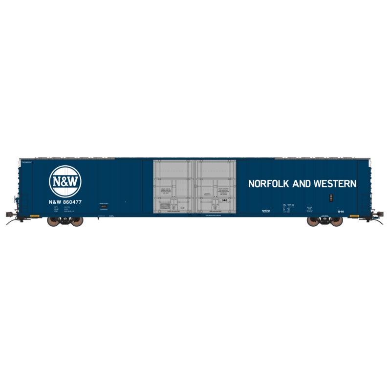 Class One Model Works FC00315 HO Scale Thrall 86' 4 Door Boxcar Norfolk & Western NW 860460