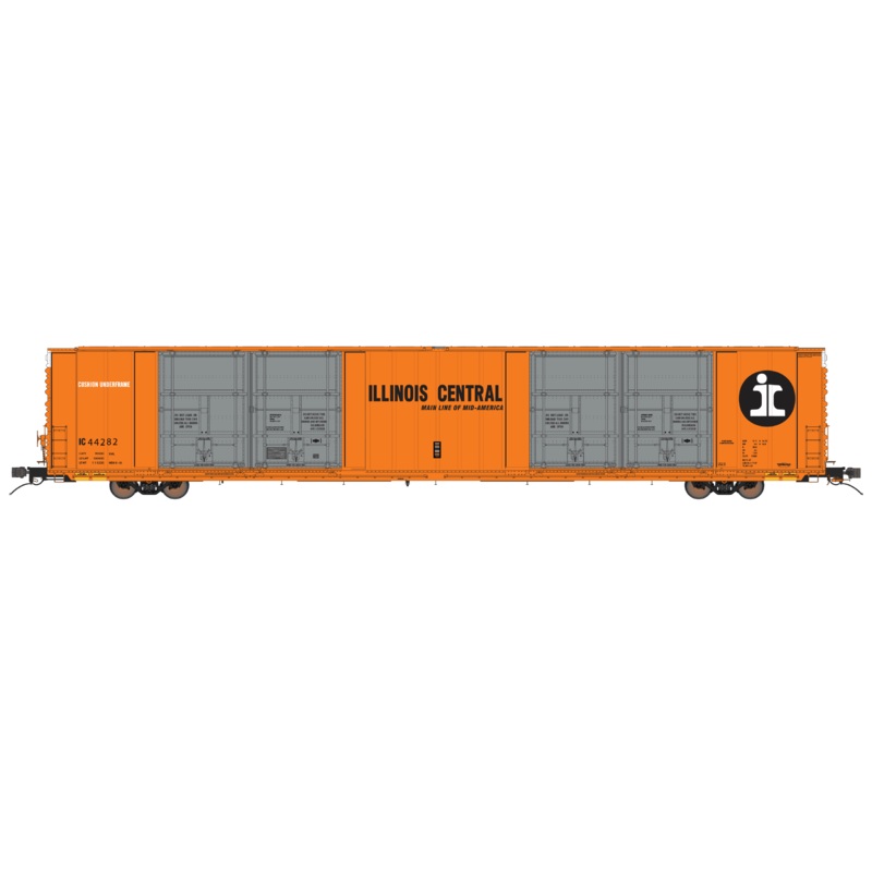 Class One Model Works FC00418 HO Scale Thrall 86' 8 Door Boxcar Illinois Central IC 44282