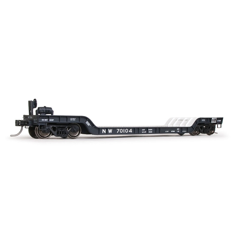 Exactrail Evolution EE1764-2 HO Scale Depressed Center Flatcar Norfolk & Western NW 70105