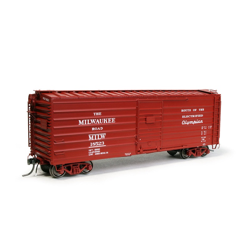 Exactrail Platinum EP82003-2 HO Scale 3898 Ribside Boxcar Milwaukee Road "Olympian 1939" MILW 18537