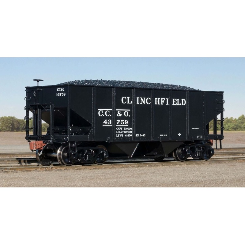 Fox Valley Models 15016 HO Scale USRA 55-Ton 2-Bay Open Hopper Clinchfield CRR/CC&O 44902