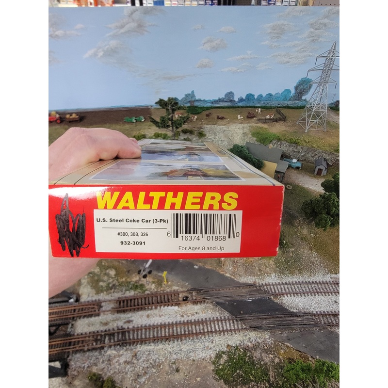 Walthers 932-3091 HO Scale US Steel Coke Car Kit 3 Pack - NOS