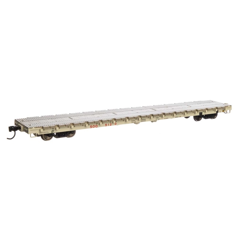 Walthers Mainline 910-5407 HO Scale 60' PS Flatcar SOO Line 5120