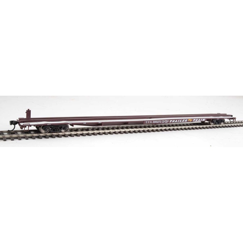 Walthers Mainline 910-5538 HO Scale G85 85' Flatcar Brown TTX 300272