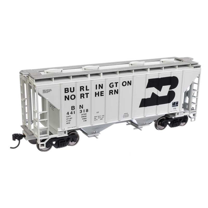 Walthers Mainline 910-7975 HO Scale 37' 2980 Cu-Ft 2-Bay Hopper Burlington Northern BN 441318