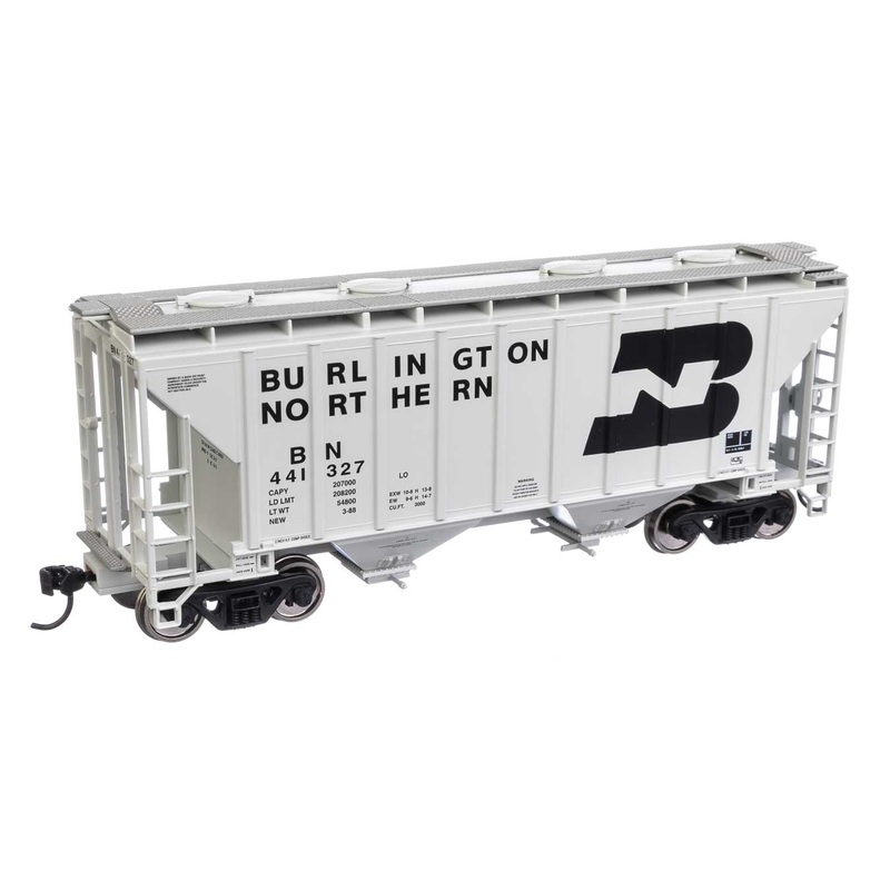 Walthers Mainline 910-7977 HO Scale 37' 2980 Cu-Ft 2-Bay Hopper Burlington Northern BN 441327