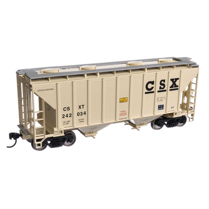 Walthers Mainline 910-7979 HO Scale 37' 2980 Cu-Ft 2-Bay Hopper CSX 242034
