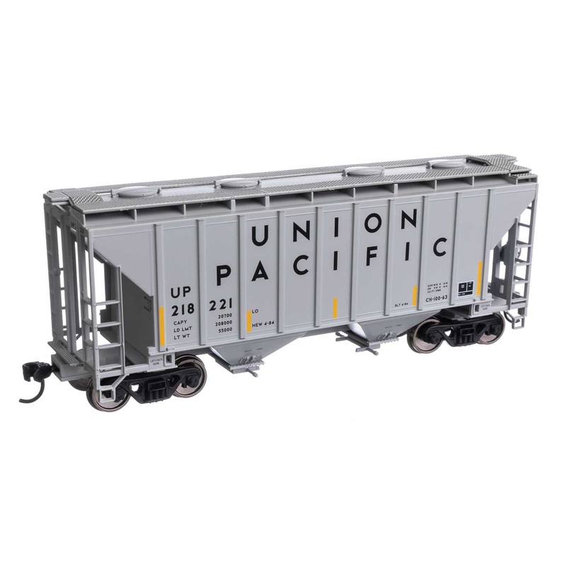 Walthers Mainline 910-7995 HO Scale 37' 2980 Cu-Ft 2-Bay Hopper Union Pacific UP 218221