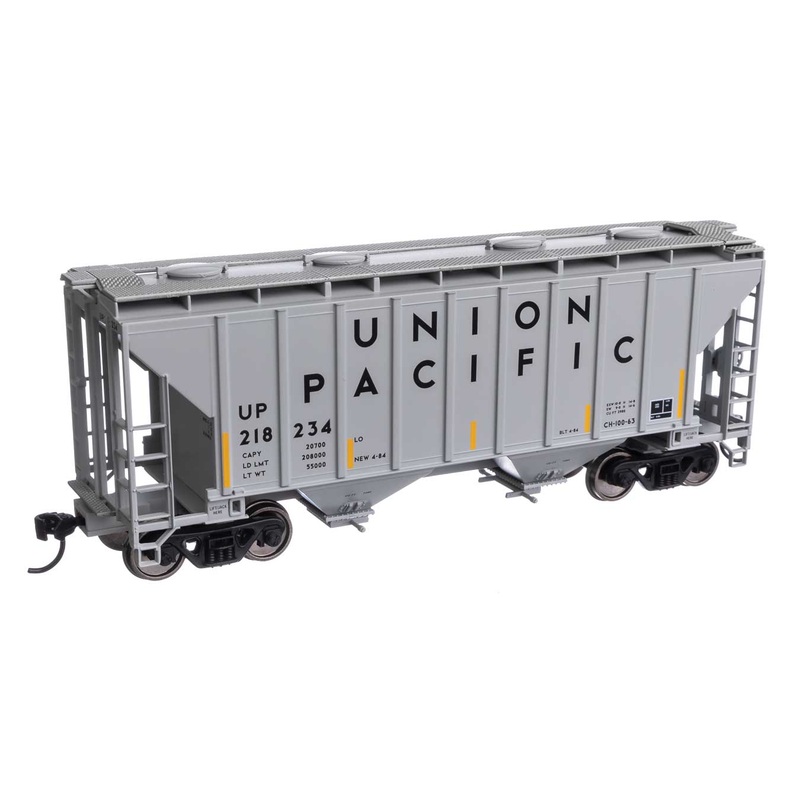 Walthers Mainline 910-7996 HO Scale 37' 2980 Cu-Ft 2-Bay Hopper Union Pacific UP 218234
