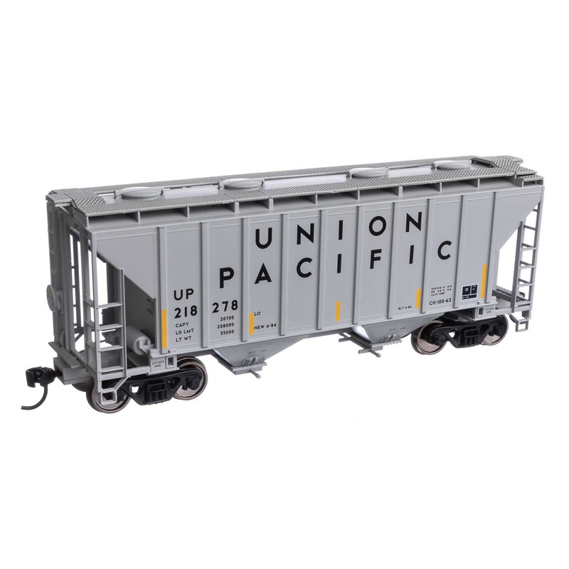 Walthers Mainline 910-7997 HO Scale 37' 2980 Cu-Ft 2-Bay Hopper Union Pacific UP 218278