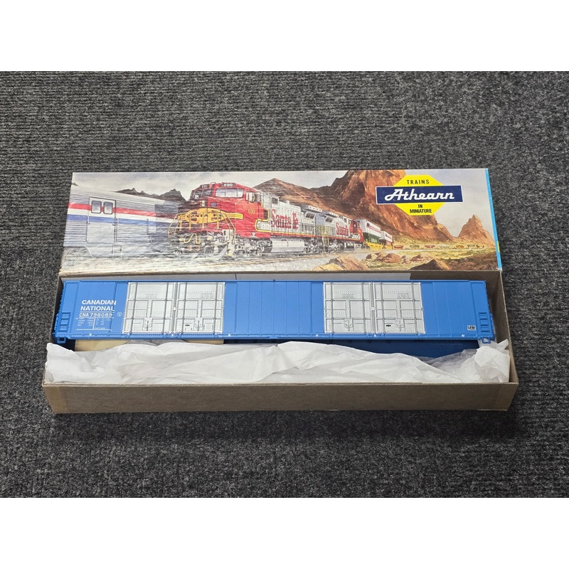 Athearn 2973 HO Scale 89' Auto Parts Boxcar CN 798089 (Blue Box Kit) - NOS