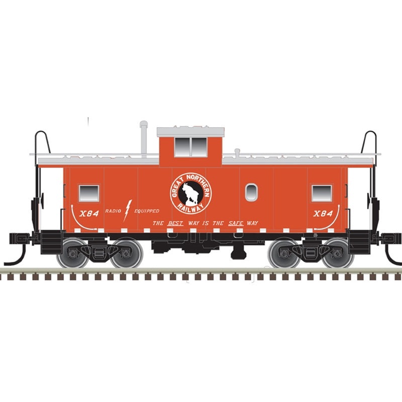 Atlas Master Line 20006228 HO Scale Extended Vision Caboose Great Northern GN X84