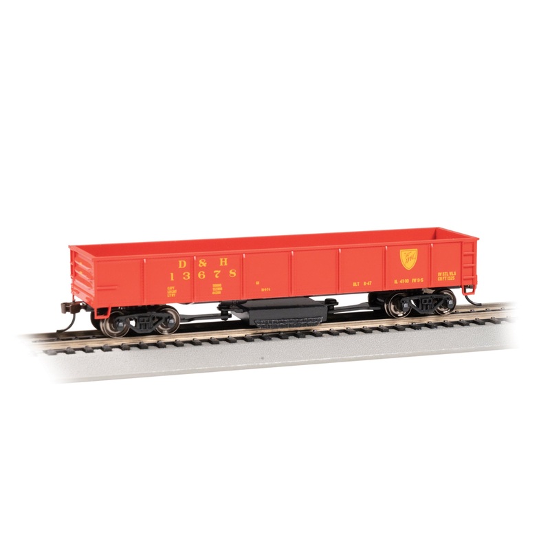 Bachmann 16340 HO Scale Track Cleaning Gondola - Delaware & Hudson D&H 13678
