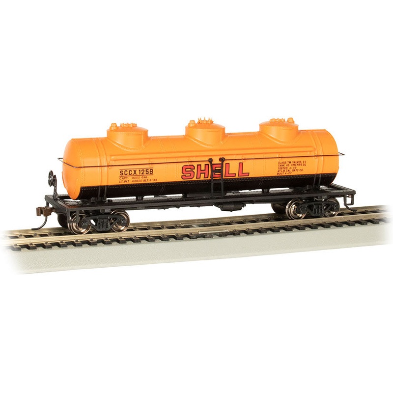 Bachmann 17107 HO Scale 3 Dome Tank Car Shell 1258