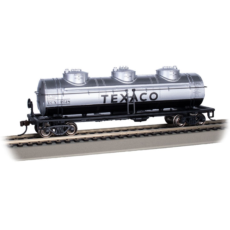 Bachmann 17112 HO Scale 3 Dome Tank Car Texaco TCX 7518
