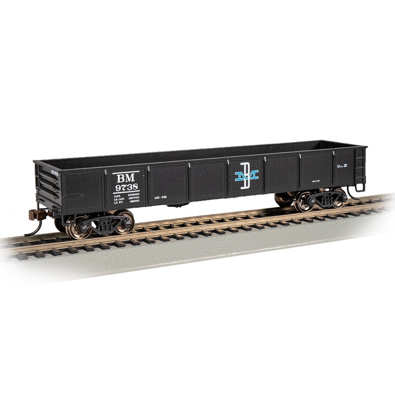 Bachmann 17223 HO Scale 40' Gondola Boston & Maine B&M 9738