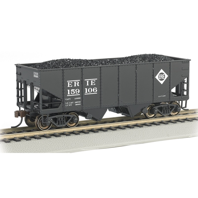Bachmann 19516 HO Scale USRA 55 Ton Hopper Car with Coal Load Erie 156106