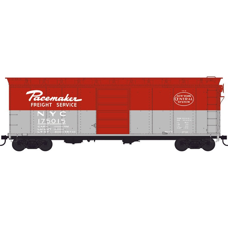 Bowser 43164 HO Scale 40' Boxcar New York Central Pacemaker NYC 175025