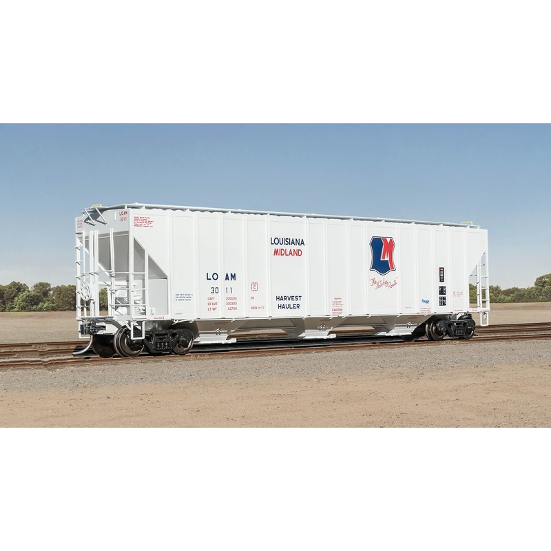 Exactrail Evolution EE1722-3 HO Scale Evans 4780 Covered Hopper Louisiana Midland LOAM 3054