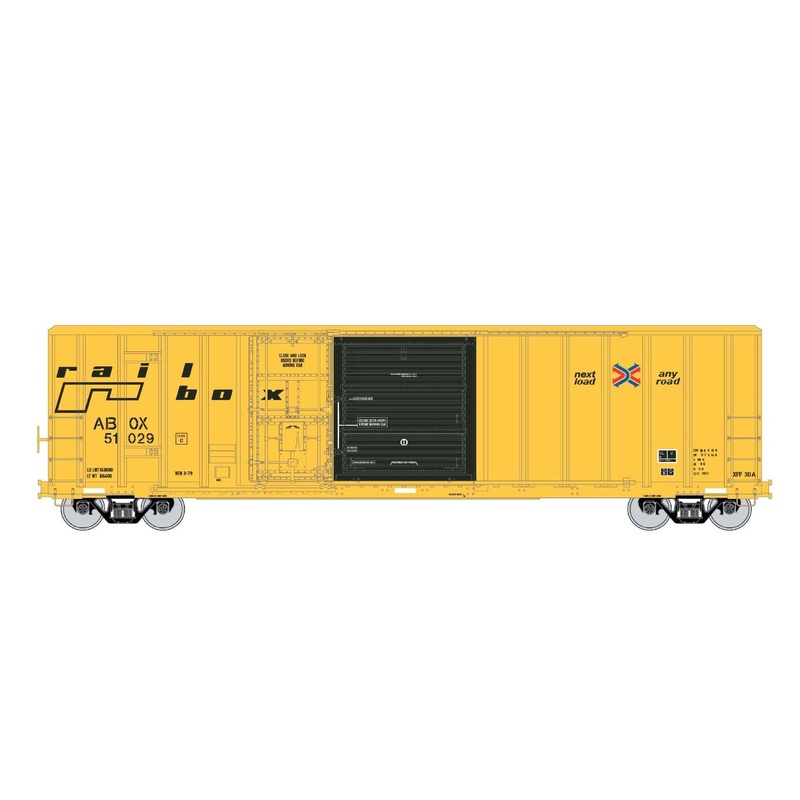 Exactrail Evolution EE1809-2 HO Scale FMC 5277 Combo Door Boxcar Railbox ABOX 51127