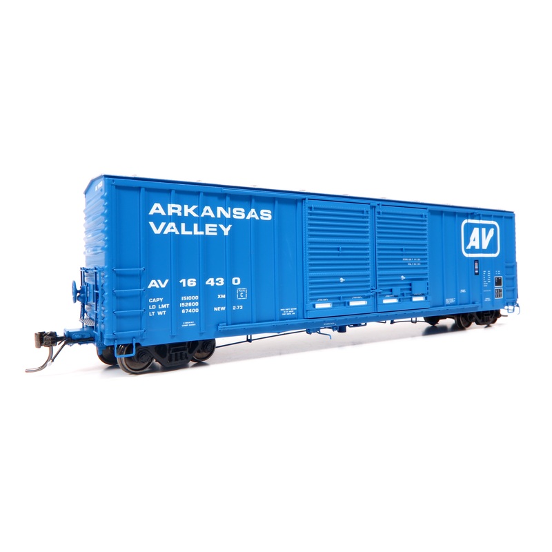 Home Shops HFB-028-001 HO Scale PC&F 5258 50' Double Door Boxcar Arkansas Valley AV 16303