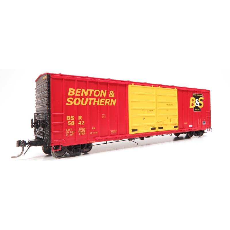 Home Shops HFB-029-002 HO Scale PC&F 5258 50' Double Door Boxcar Benton and Southern BSR 5823