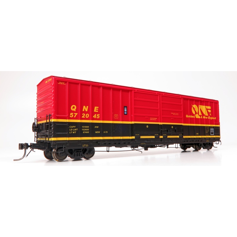 Home Shops HFB-030-004 HO Scale PC&F 5258 50' Double Door Boxcar Quebec and New England QNE 572189