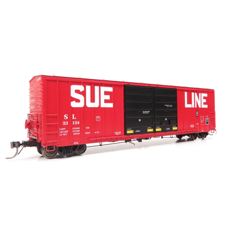 Home Shops HFB-032-003 HO Scale PC&F 5258 50' Double Door Boxcar Sue Line SL 23124