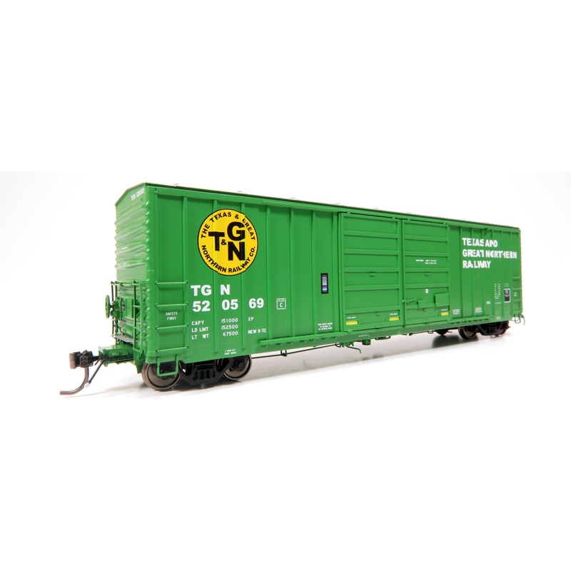 Home Shops HFB-033-002 HO Scale PC&F 5258 50' Double Door Boxcar Texas and Great Northern TGN 520711